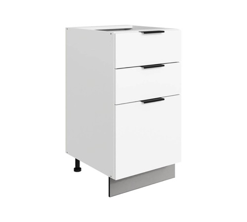 Стоун Стол с ящиками 3 ящ Старт 40х82 см, белый/джелато софттач