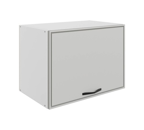 Монако Шкаф навесной антресольный 1 дв 50х36 см, белый/маус матовый