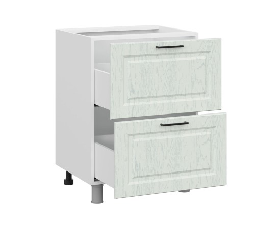 Грейвуд Стол 2 ящ 60х82,4 см, белый/арктик