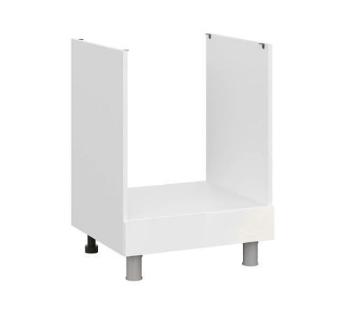 Модерн Стол под духовку 60х82,4 см, белый/белый глянец (Бруно)