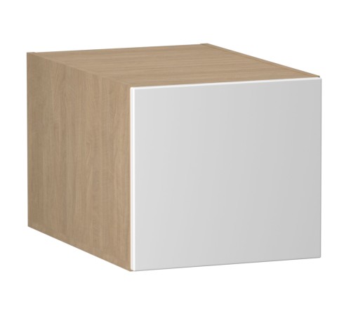 Женева Шкаф антресольный глубокий 1 дверь 60 см, дуб палермо/серый камень