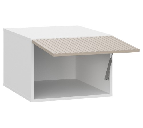 Стайл Навесной шкаф антресольный глубокий 1 дв 50х54,6 см, белый/меланж