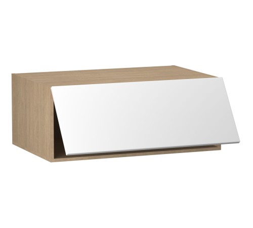 Женева Шкаф антресольный глубокий 1 дверь 60 см, дуб палермо/серый камень