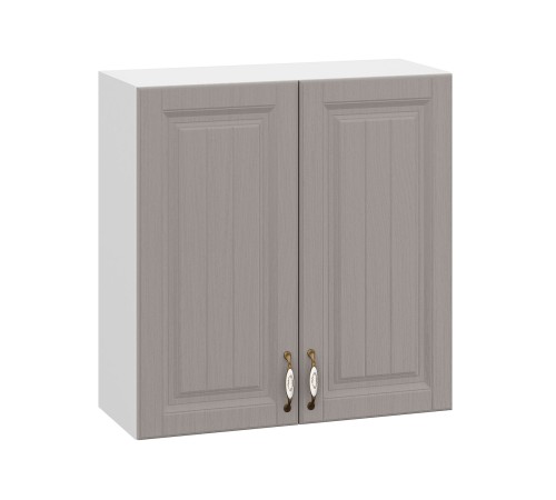 Прованс Шкаф навесной 1 дв 30х72 см, белый/белый текстурный