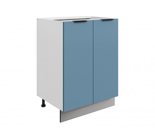 Стоун Стол 2 дв 60х82 см, белый/изумруд софттач