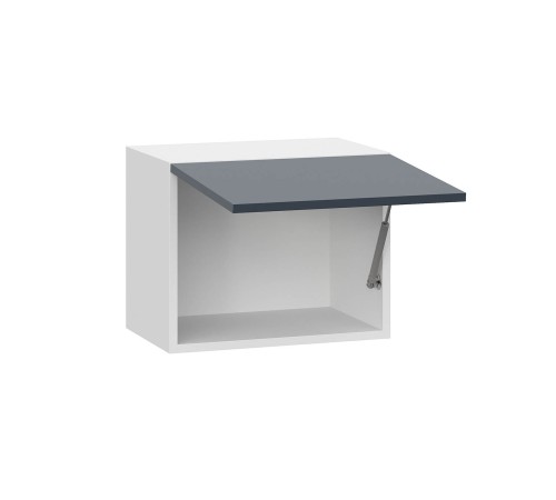 Модерн Шкаф антресольный 1 дв 45х36 см, белый/океания