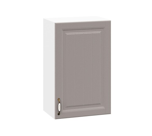 Прованс Шкаф навесной 1 дв 30х72 см, белый/белый текстурный