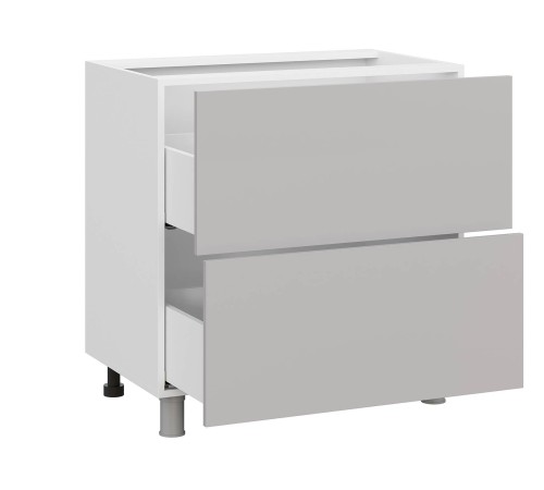 Модерн Стол 2 ящ 80х82,4 см, белый/нео