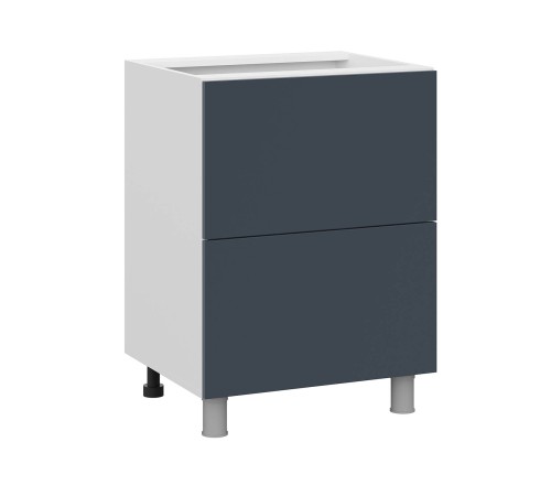 Модерн Стол 2 ящ 60х82,4 см, белый/океания