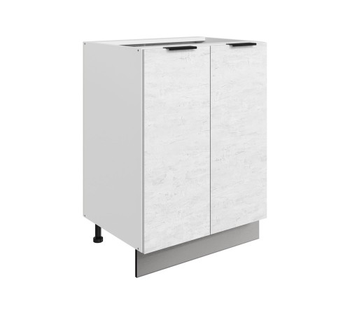 Стоун Стол 2 дв 60х82 см, белый/белая скала