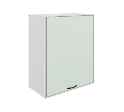 Монако Шкаф навесной 1 дв 60х72 см, белый/ментол матовый