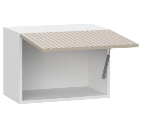 Стайл Навесной шкаф антресольный 1 дв 50х36 см, белый/меланж