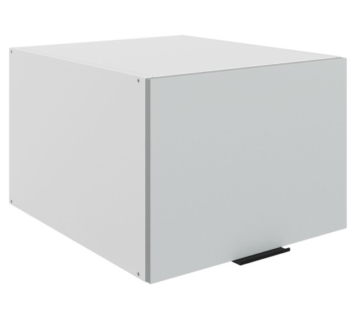 Стоун Шкаф навесной антресольный глубокий 1 дв 50х36х56,6 см, белый/лайт грей софттач
