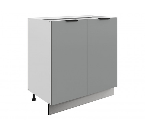 Стоун Стол 2 дв 80х82 см, белый/оникс софттач