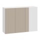Стайл Шкаф прямоугловой 2 дв 100х72 см, белый/меланж