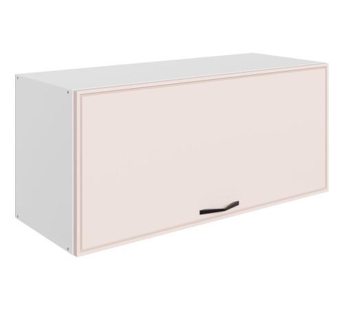 Монако Шкаф навесной антресольный 1 дв 80х36 см, белый/айвори матовый