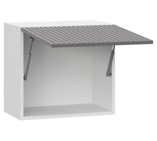 Стайл Навесной шкаф антресольный 1 дв 50х45,6 см, белый/грей