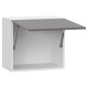 Стайл Навесной шкаф антресольный 1 дв 50х45,6 см, белый/грей