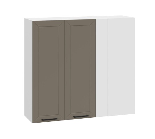 Вектор Шкаф прямоугловой 2 дв 100х91,2 см, белый/базальт