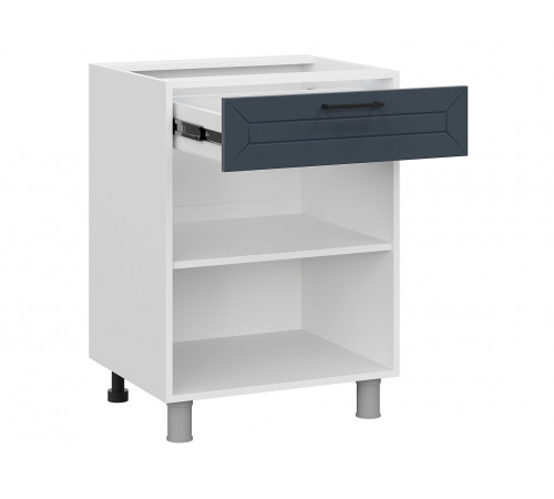 Вектор Стол 2 дв 1 ящ 60х82,4 см, белый/океания