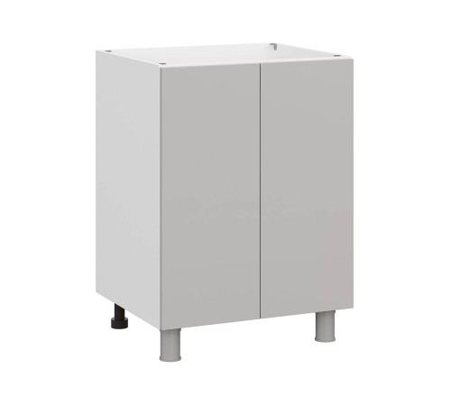 Модерн Стол под мойку 2 дв 60х82,4 см, белый/нео