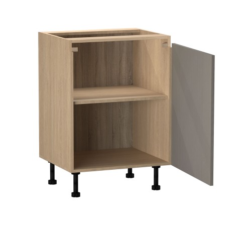 Женева Стол 1 дверь 60 см, дуб палермо/серый камень