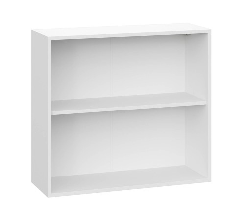 Стрэйт Шкаф 2 дв 80х72 см, белый/белый глянец