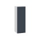 Вектор Шкаф 1 дв 30х91,2 см, белый/базальт