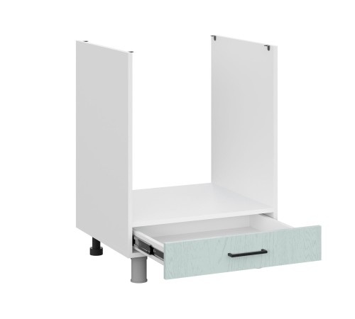 Грейвуд Стол под духовку 60х82,4 см, белый/деним голубой