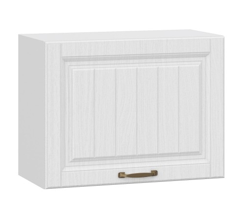Прованс Шкаф навесной антресольный 1 дв 60х45,6 см, белый/белый текстурный
