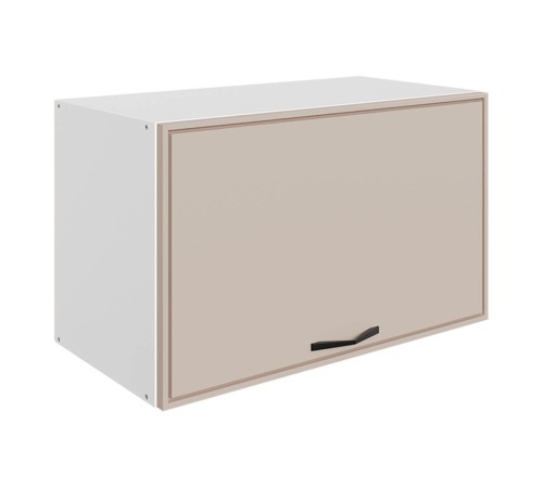 Монако Шкаф навесной антресольный 1 дв 60х36 см, белый/фрапучино матовый