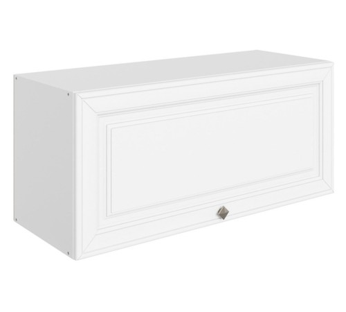 Мишель Шкаф навесной антресольный 1 дв 80х36 см, белый/белый