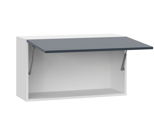 Модерн Шкаф антресольный 1 дв 80х45,6 см, белый/океания