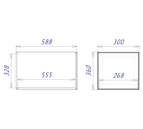 Женева Шкаф антресольный глубокий 1 дверь со стеклом 30 см, дуб палермо/стекло