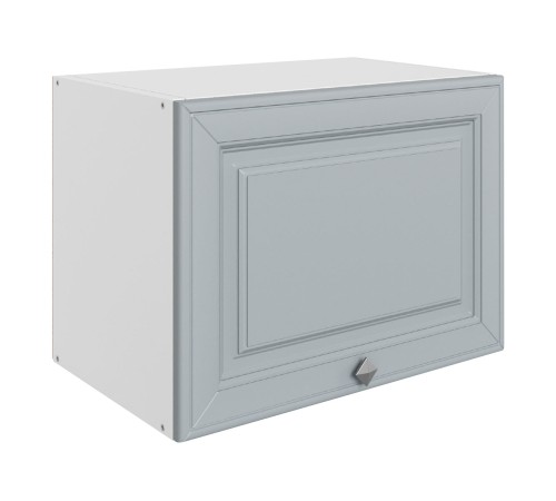 Мишель Шкаф навесной антресольный 1 дв 50х36 см, белый/сизый