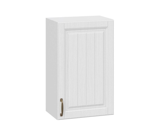 Прованс Шкаф навесной 1 дв 30х72 см, белый/белый текстурный