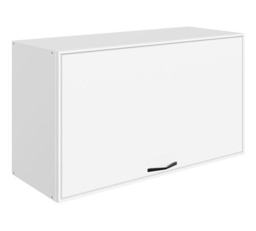 Монако Шкаф навесной антресольный 1 дв 80х45 см, белый/милк матовы