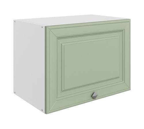 Мишель Шкаф навесной антресольный 1 дв 50х36 см, белый/эвкалипт