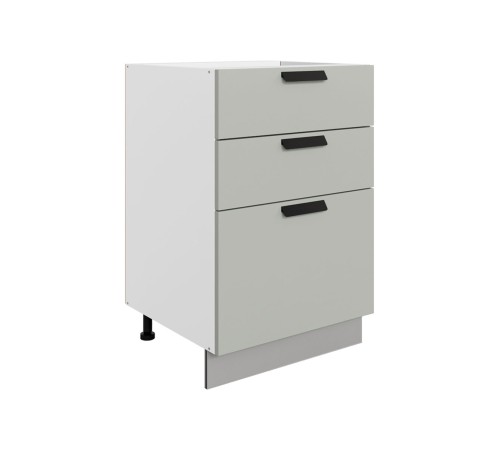 Джаз Стол 3 ящ Старт 50 см, белый/шалфей