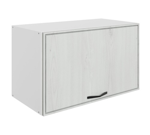 Монако Шкаф навесной антресольный 1 дв 60х36 см, белый/дуб белый матовый