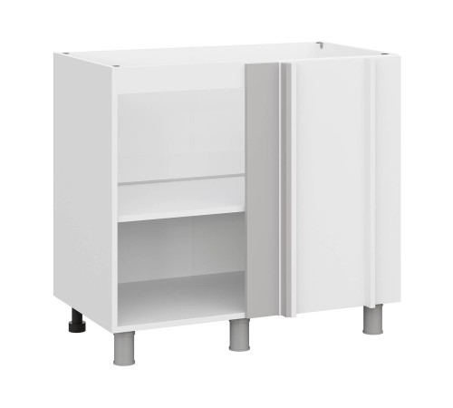 Модерн Стол угловой 1 дв 90х82,4 см, белый/нео