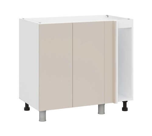 Модерн Стол под мойку угловой 2 дв 90х82,4х50,6 для узкого 400 мм, белый/меланж