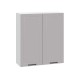 Вектор Шкаф 1 дв 30х91,2 см, белый/базальт