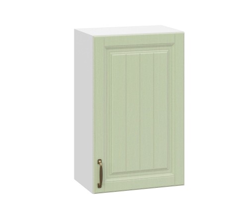 Прованс Шкаф навесной 1 дв 30х72 см, белый/белый текстурный