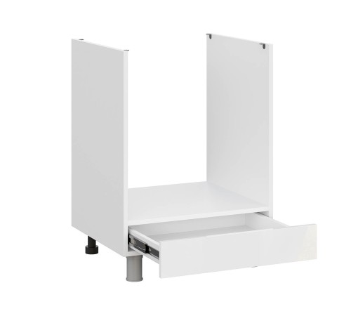 Модерн Стол под духовку 60х82,4 см, белый/белый глянец (Бруно)