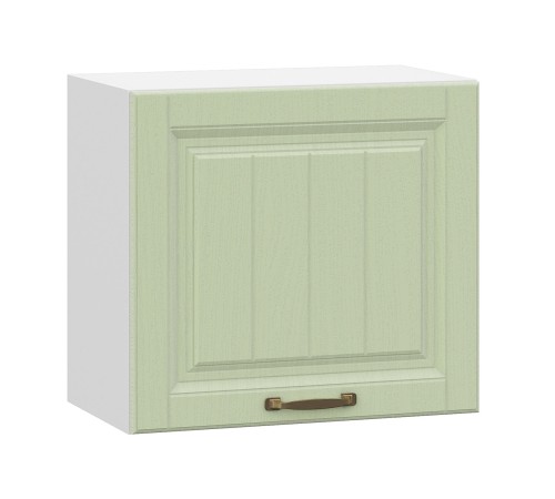 Прованс Шкаф навесной антресольный 1 дв 50х45,6 см, белый/фисташковый структурный