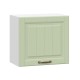 Прованс Шкаф навесной антресольный 1 дв 50х45,6 см, белый/фисташковый структурный