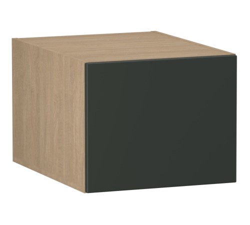 Женева Шкаф антресольный глубокий 1 дверь 60 см, дуб палермо/серый камень