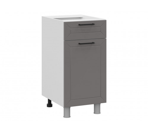 Вектор Стол 1 дв 1 ящ 40х82,4 см, белый/грей