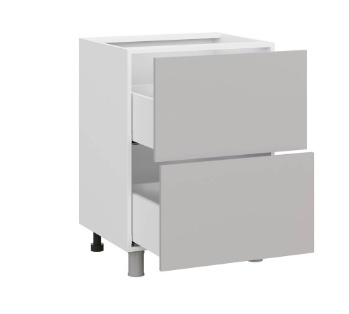 Модерн Стол 2 ящ 60х82,4 см, белый/нео